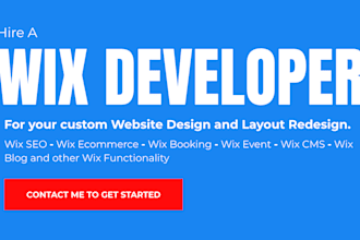 be your wix developer, wix site redesign, update or edit wix website, wix expert