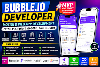 bubble io adalo flutterflow flutter app bubble io developer mobile app bubble io