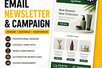 design email newsletter mailchimp editable email campaign workflows
