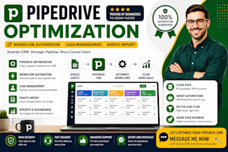 pipedrive optimization workflow automation lead management sheets import