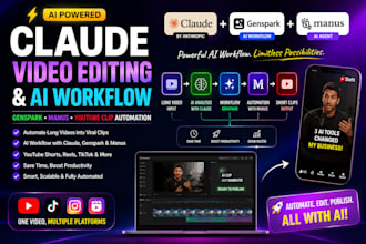 claude video editing claude genspark manus workflow claude youtube clip ai video