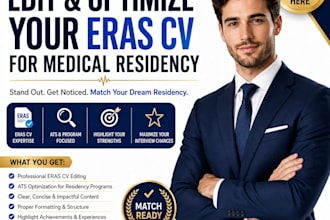 edit and optimize your eras CV for medical residency