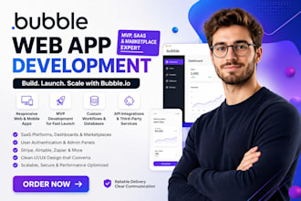 be your bubble io developer, bubble web app developer