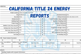 prepare california title 24 energy compliance report