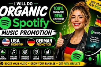 do organic german spotify promotion for german listeners and playlists