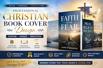 design christian book cover, religious custom book cover, christian ebook design