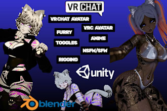 custom vrchat avatar vr character vrc avatar nsfw 3d model vr chat humanoid
