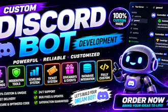 create a custom discord bot from scratch