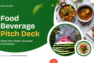 design food beverage pitch deck fast food pitch deck cloud kitchen pitch deck