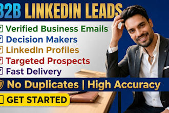 build targeted b2b lead lists and linkedin prospect lists