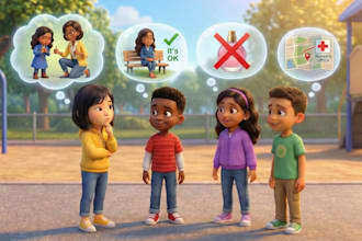 custom make an educational song and pixar style video