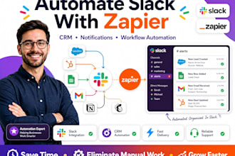 slack zapier integration specialist slack workflow automation CRM