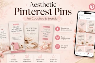 design canva aesthetic pinterest pins canva pins designs for coaches and brands