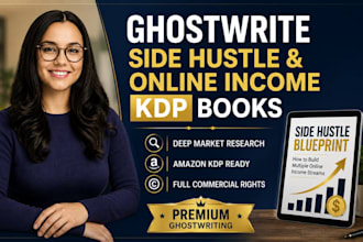 ghostwrite a side hustle or online income nonfiction ebook for KDP publishing