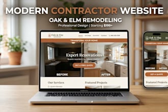 wix  design a responsive wix home remodeling contractor website wix website SEO