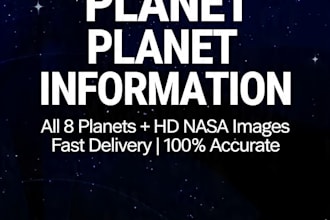 do planets research with high quality photos