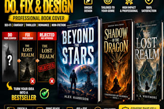 do, fix, rejected book cover design, scif fi cove, book cover art, fantasy cover