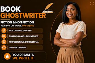 be your ebook ghostwriter book writing fiction and non fiction ghost book writer