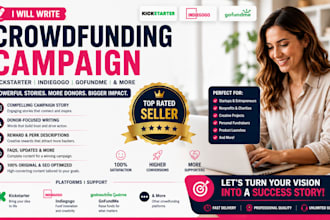 write attracting donors interest crowdfunding pitch or story for your campaign