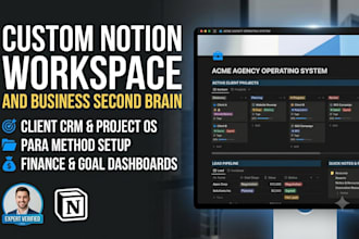 build a custom notion workspace and second brain for your business