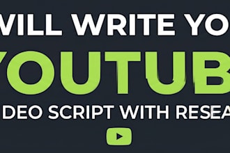 write engaging youtube video scripts and storytelling copy