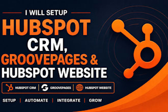setup hubspot crm, groove pages, hubspot website expert