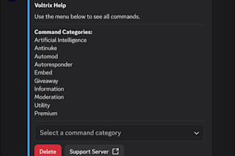 create a discord bot as your need