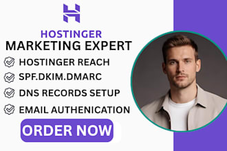 setup  hostinger reach spf dkim dmarc records