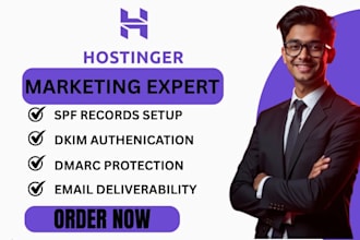 setup  hostinger reach spf dkim dmarc records