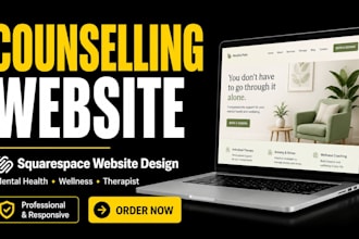 build a mental health and counseling website on squarespace