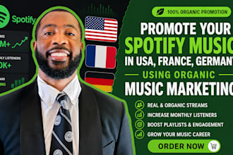 viral spotify promotion, presave album, podcast promotion to france germany fans