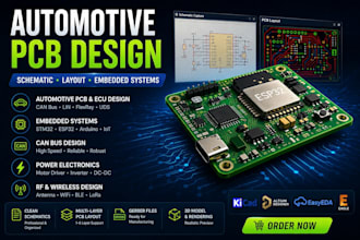 automative pcb design, can bus pcb, ecu design, circuit design, and pcb layout