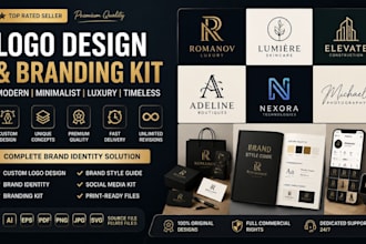 design logo, brand identity design, business kit, brand kit, minimalist,