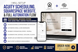 set up square acuity booking and scheduling squarespace migration