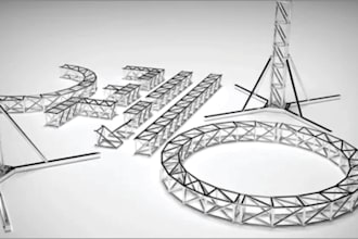 design concert light stage, led wall and truss system in 3d