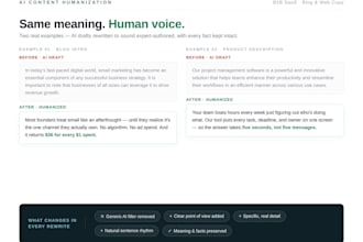 humanize your ai generated content to sound naturally human written