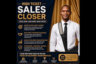 be your US UK high ticket closer for coaching and consulting sales calls