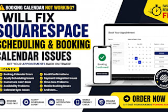 fix squarespace scheduling booking calendar and appointment issues