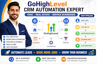 hvac real estate CRM automation setup ghl expert for service business