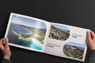 design commercial real estate broker om brochure, property listing digital PDF