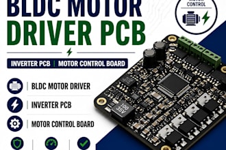design bldc motor driver pcb, inverter pcb and motor control board