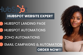 build hubspot landing page hubspot website hubspot crm hubspot automation zoho