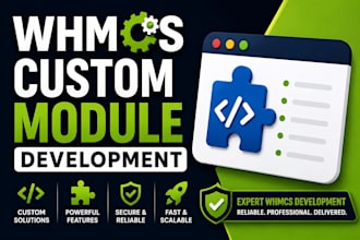 develop whmcs custom modules and bug fixes