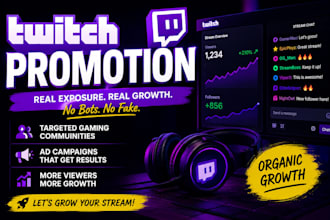 promote your twitch stream to targeted gaming communities for organic exposure