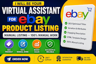 be your expert ebay VA for listings and store management