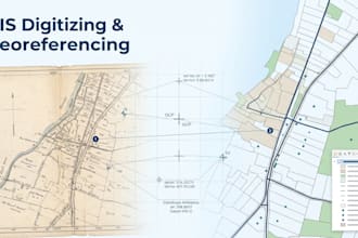 georeference and digitize maps with precision in qgis or arcgis pro