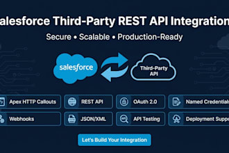 develop salesforce rest API integrations with third party systems