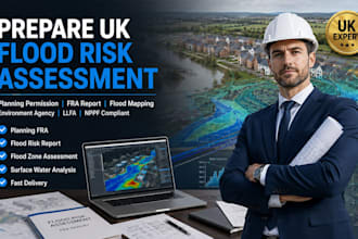 prepare UK flood risk assessment, fra for planning permission