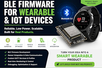 develop production ready ble firmware for wearable iot products using stm32