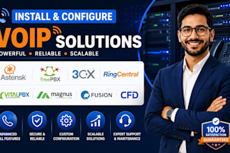 install voip asterisk freepbx 3cx ringcentral vitalpbx magnus billing fusion cfd
